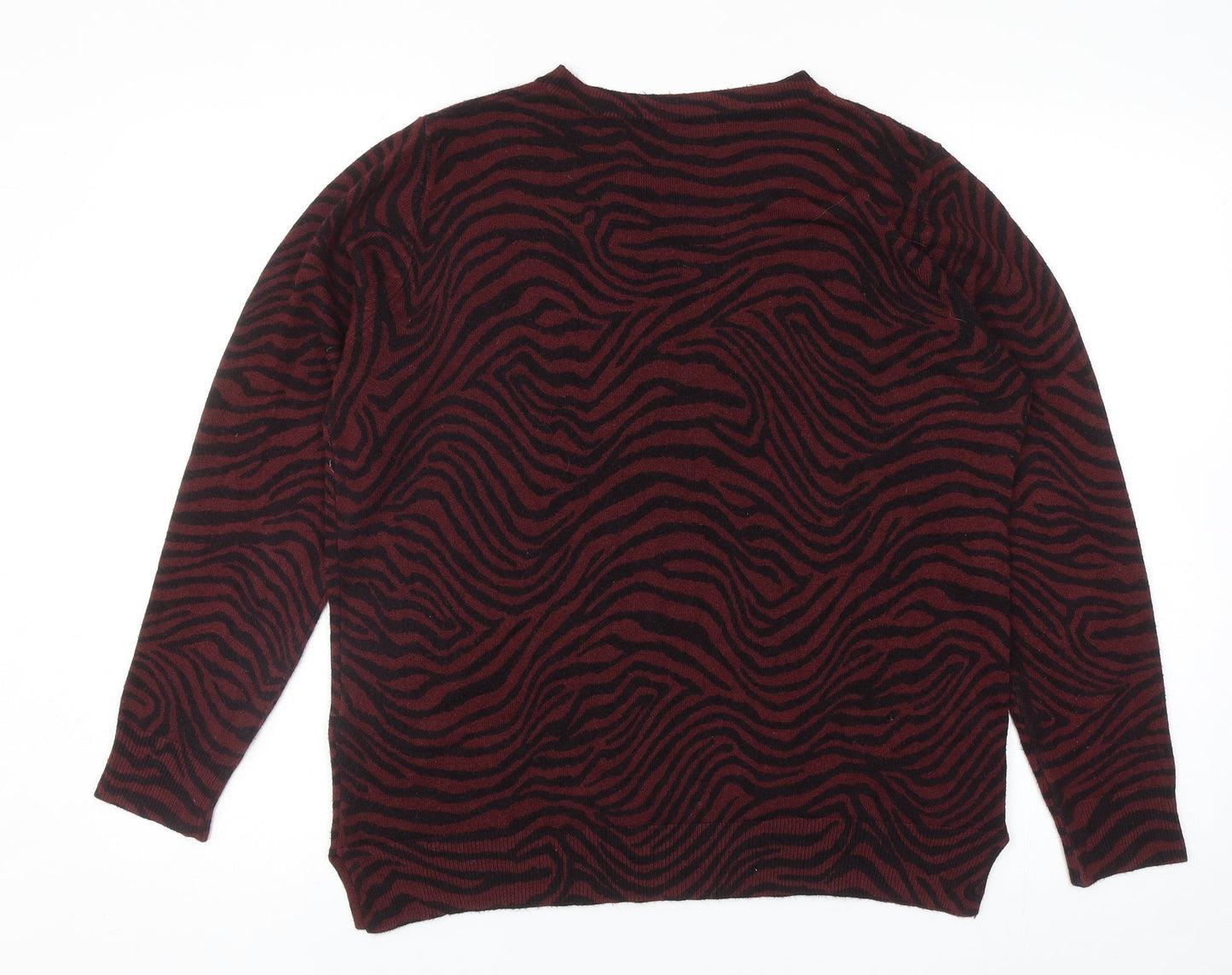 Womens UK Size 14 Marks and Spencer Red Pullover Jumper
