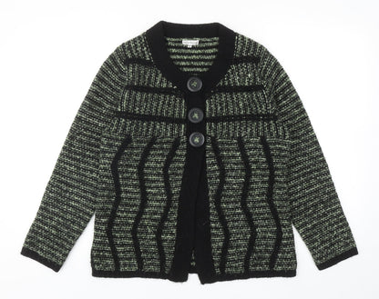 Womens UK Size M Nina Murati Green Cardigan Jumper