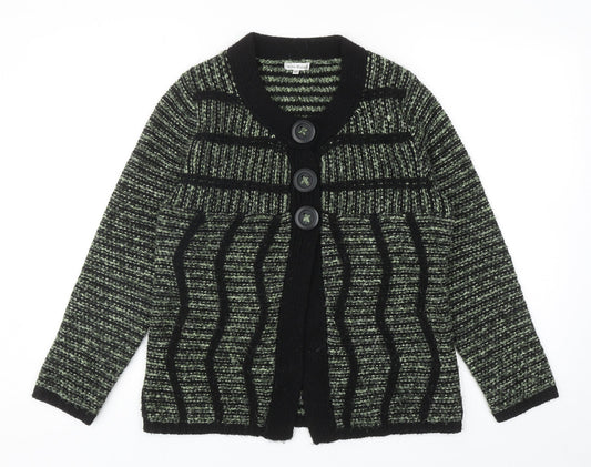 Womens UK Size M Nina Murati Green Cardigan Jumper