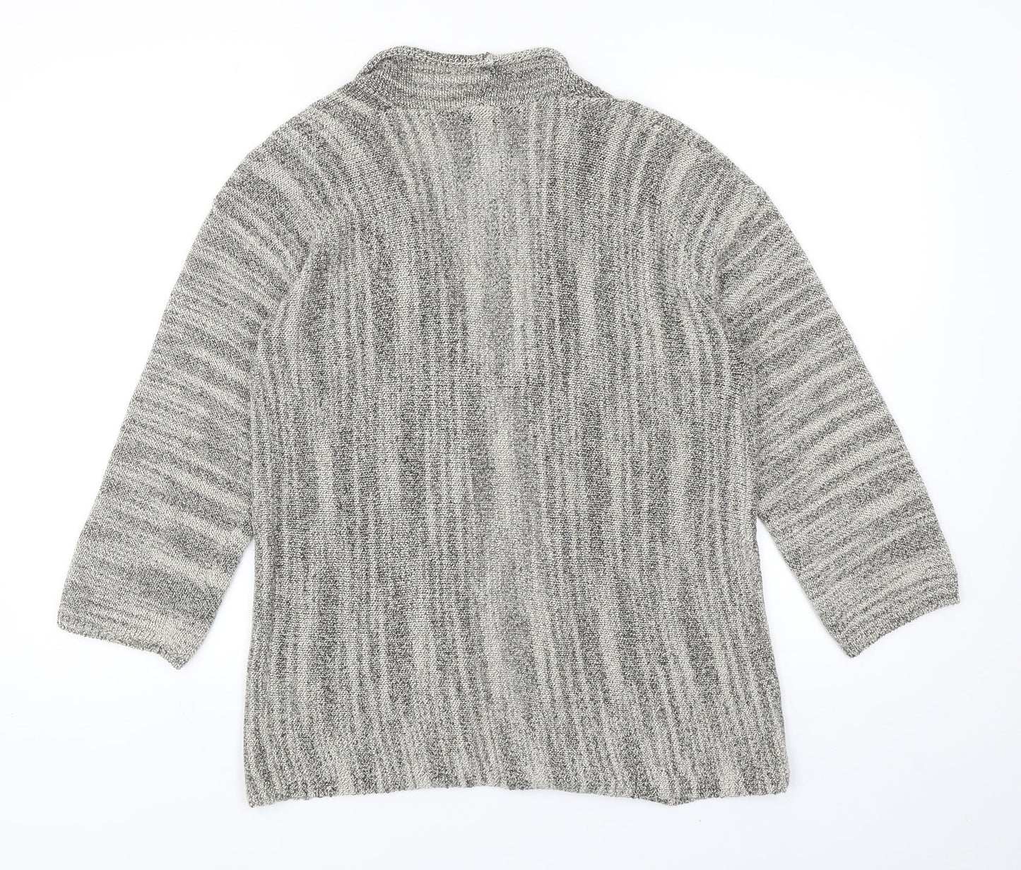 Womens UK Size 14 EAST Beige Cardigan Jumper