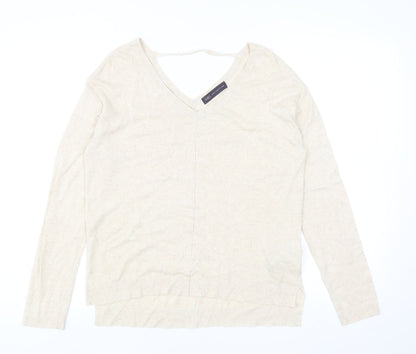 Womens UK Size 8 Marks and Spencer Beige Pullover Jumper