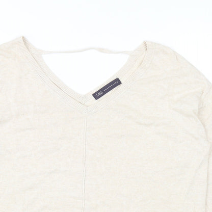 Womens UK Size 8 Marks and Spencer Beige Pullover Jumper