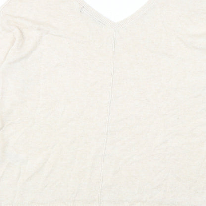 Womens UK Size 8 Marks and Spencer Beige Pullover Jumper