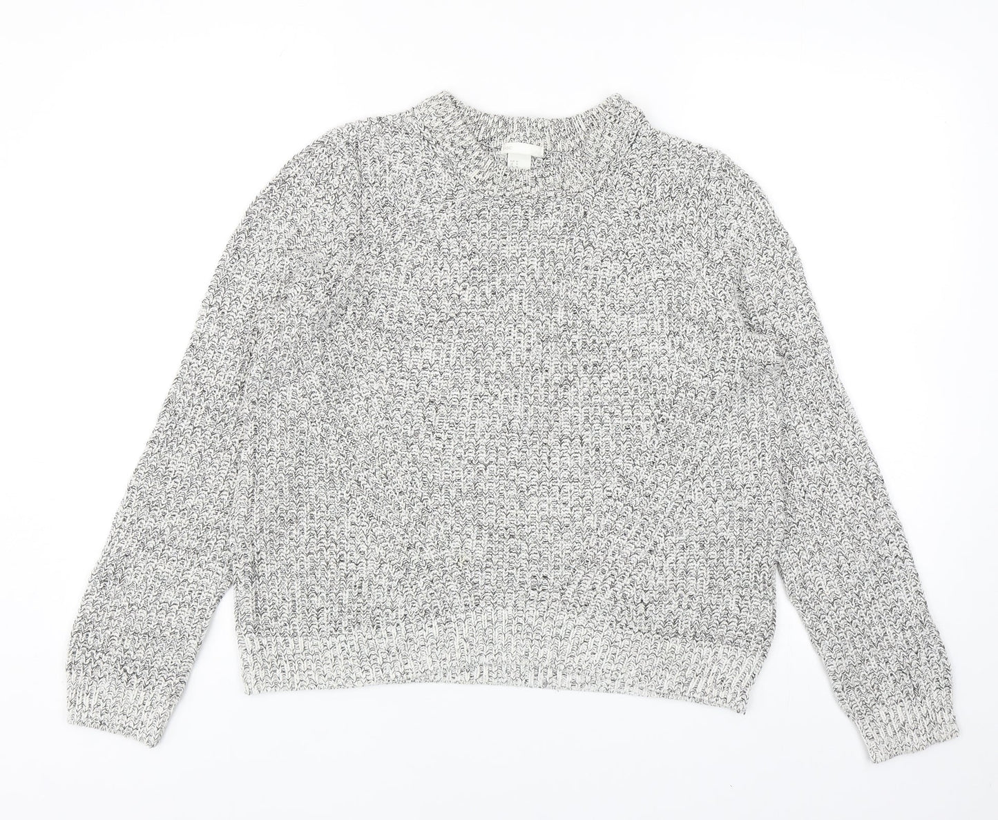 Womens UK Size M H&M Grey Pullover Jumper
