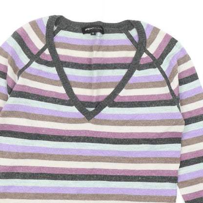 Womens UK Size S Great Plains Multicoloured Pullover Jumper