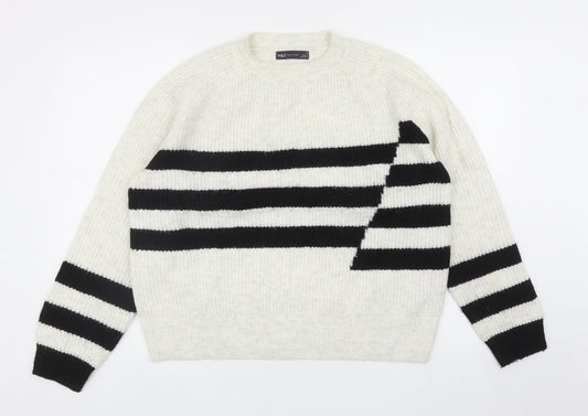 Womens UK Size M Marks and Spencer Ivory Pullover Jumper