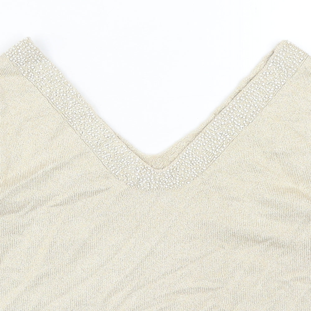 Womens UK Size 8 Minuet Beige Pullover Jumper
