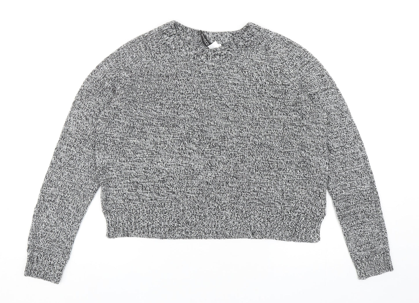 Womens UK Size S Divided by H&M Grey Pullover Jumper