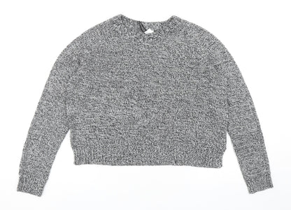 Womens UK Size S Divided by H&M Grey Pullover Jumper