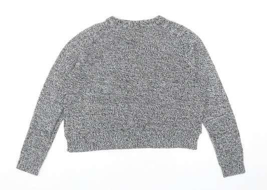 Womens UK Size S Divided by H&M Grey Pullover Jumper