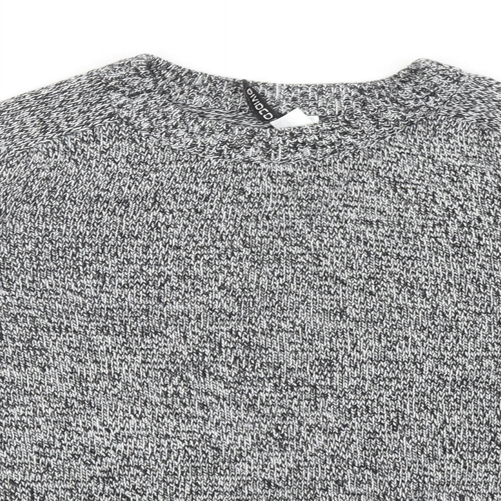 Womens UK Size S Divided by H&M Grey Pullover Jumper