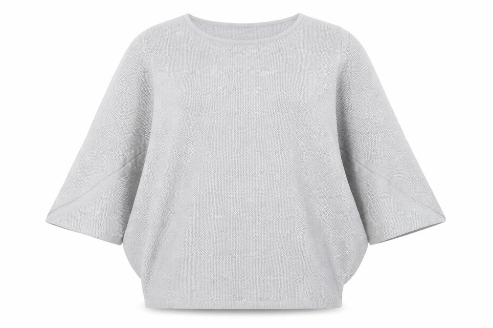 Womens UK Size S Nina Leonard Silver Pullover Jumper