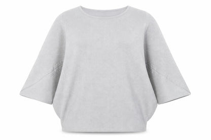 Womens UK Size S Nina Leonard Silver Pullover Jumper