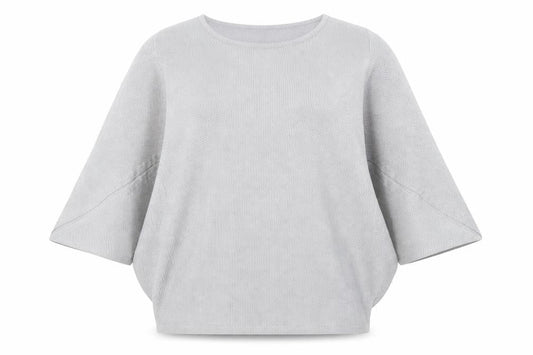 Womens UK Size S Nina Leonard Silver Pullover Jumper