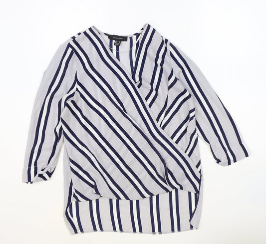 Womens UK Size 8 Atmosphere Blue Basic Blouse