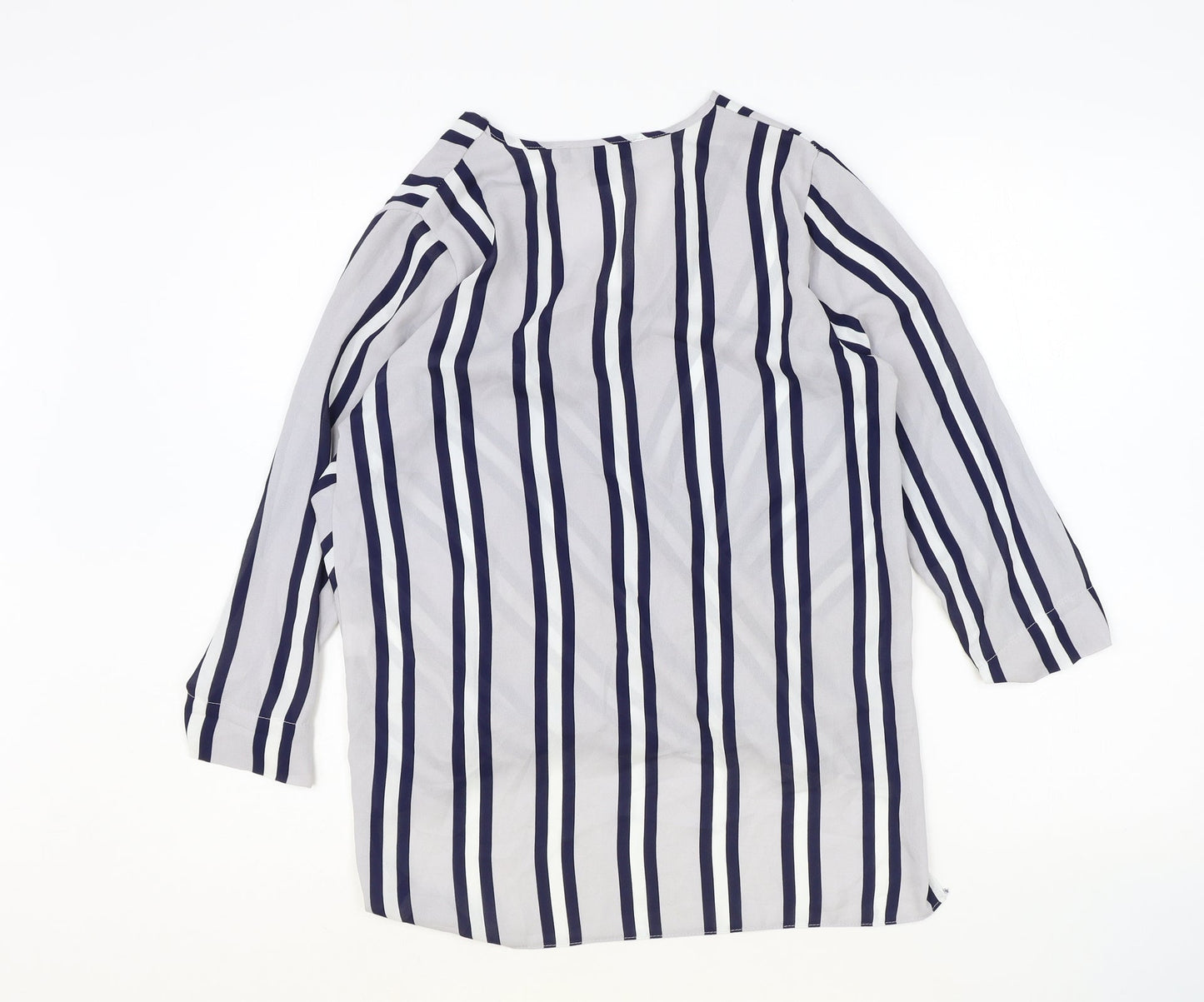 Womens UK Size 8 Atmosphere Blue Basic Blouse