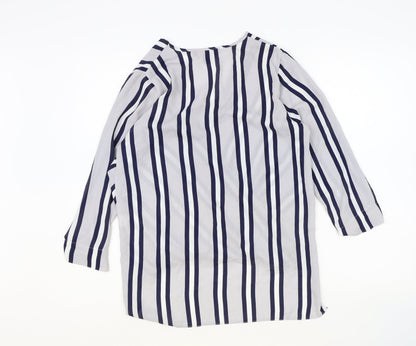 Womens UK Size 8 Atmosphere Blue Basic Blouse
