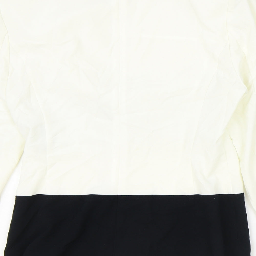 Marks and Spencer Womens Ivory Polyester Jacket Blazer Size 12