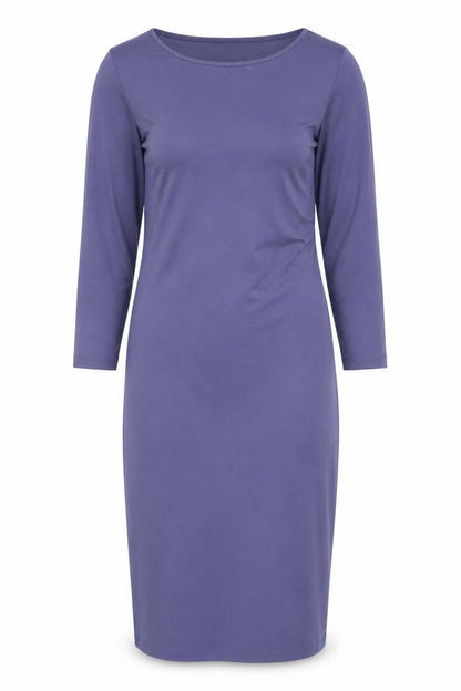 H&M Womens Blue Polyester Bodycon Size S Boat Neck Pullover