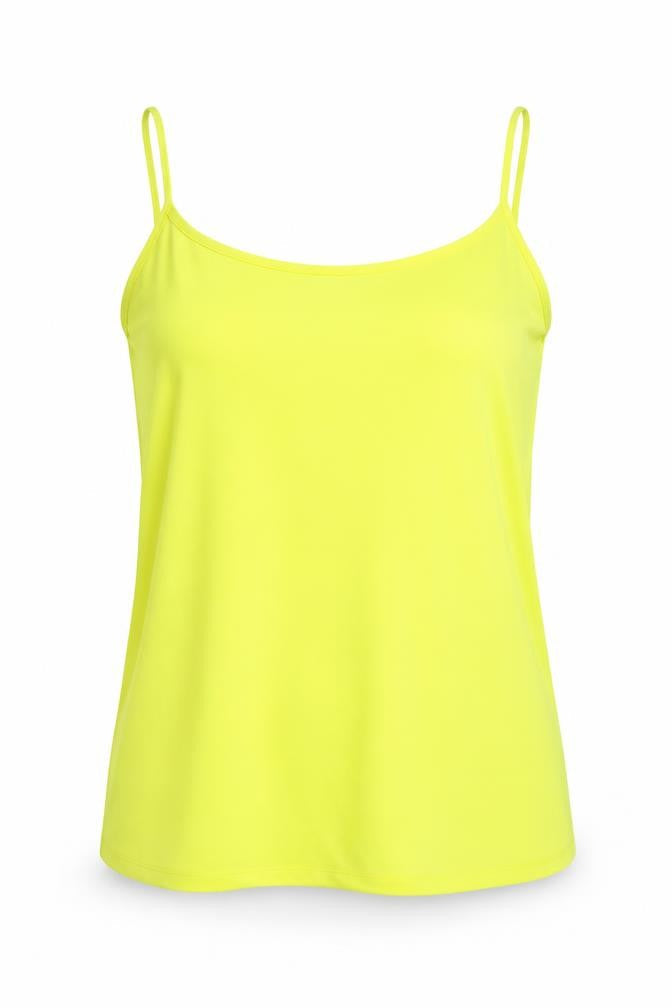 Womens UK Size 10 Papaya Yellow Basic Tank