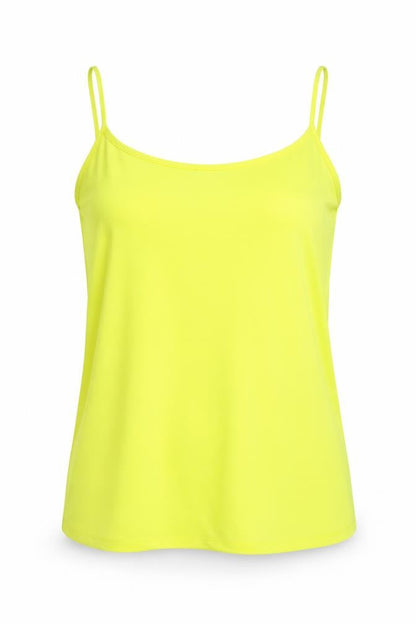 Womens UK Size 10 Papaya Yellow Basic Tank