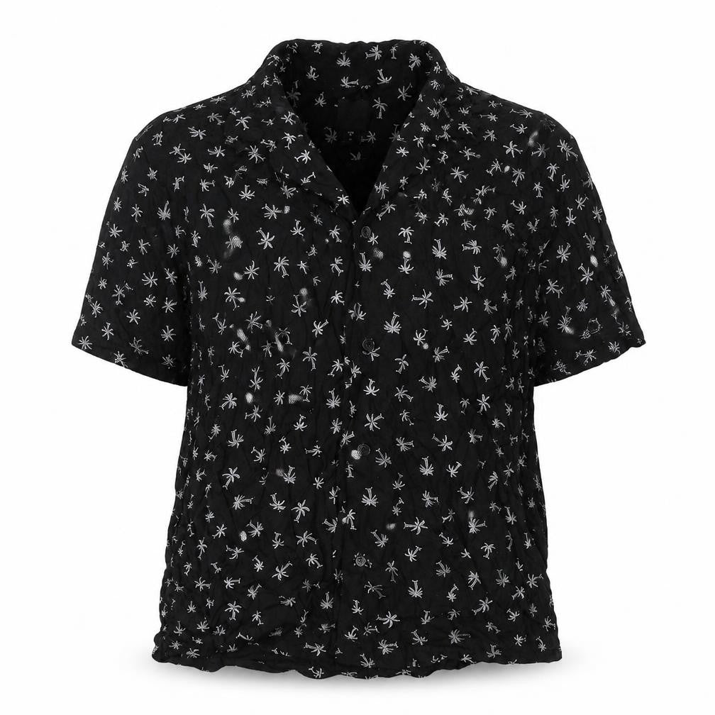 Womens UK Size M H&M Black Basic Button-Up