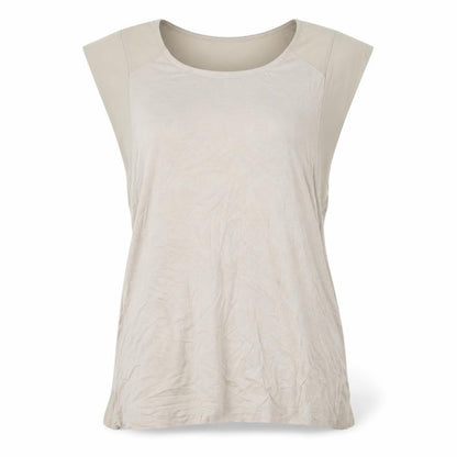 Warehouse Womens Brown Viscose Basic T-Shirt Size 12 Round Neck
