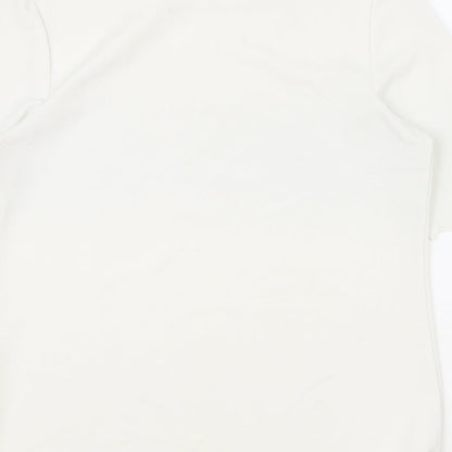 Womens UK Size 10 NEXT Ivory Basic T-Shirt