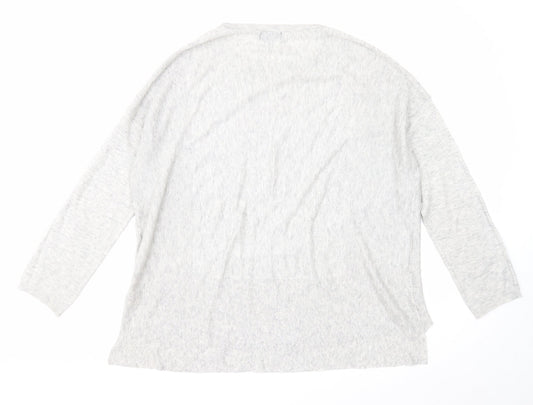 Womens UK Size 12 Topshop Grey Pullover Jumper