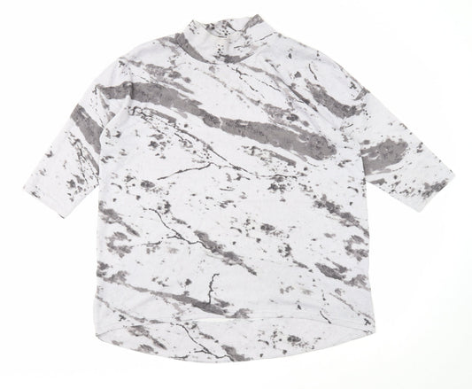 Womens UK Size 14 Marks and Spencer Grey Basic T-Shirt