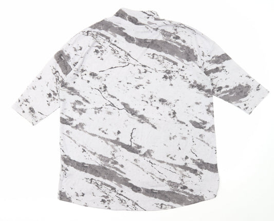 Womens UK Size 14 Marks and Spencer Grey Basic T-Shirt