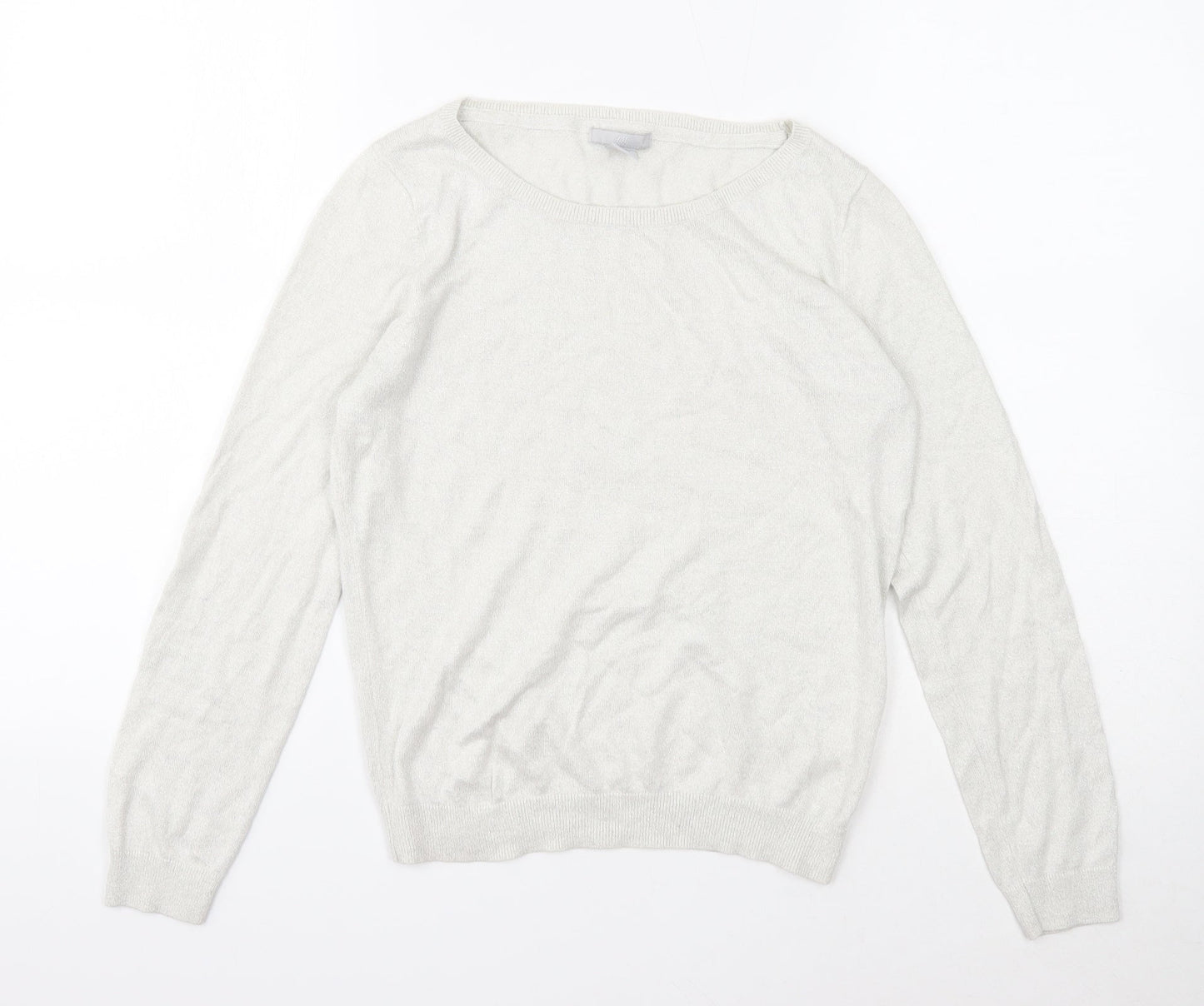 Womens UK Size M H&M Ivory Pullover Jumper