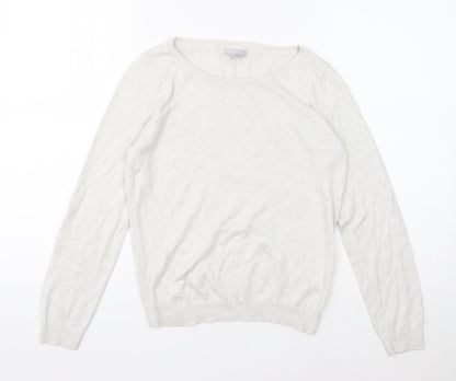 Womens UK Size M H&M Ivory Pullover Jumper