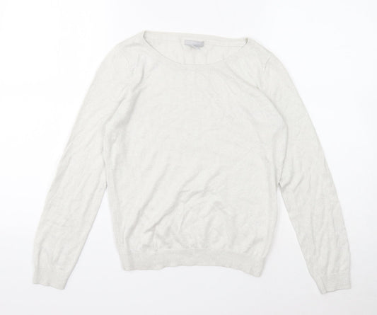 Womens UK Size M H&M Ivory Pullover Jumper