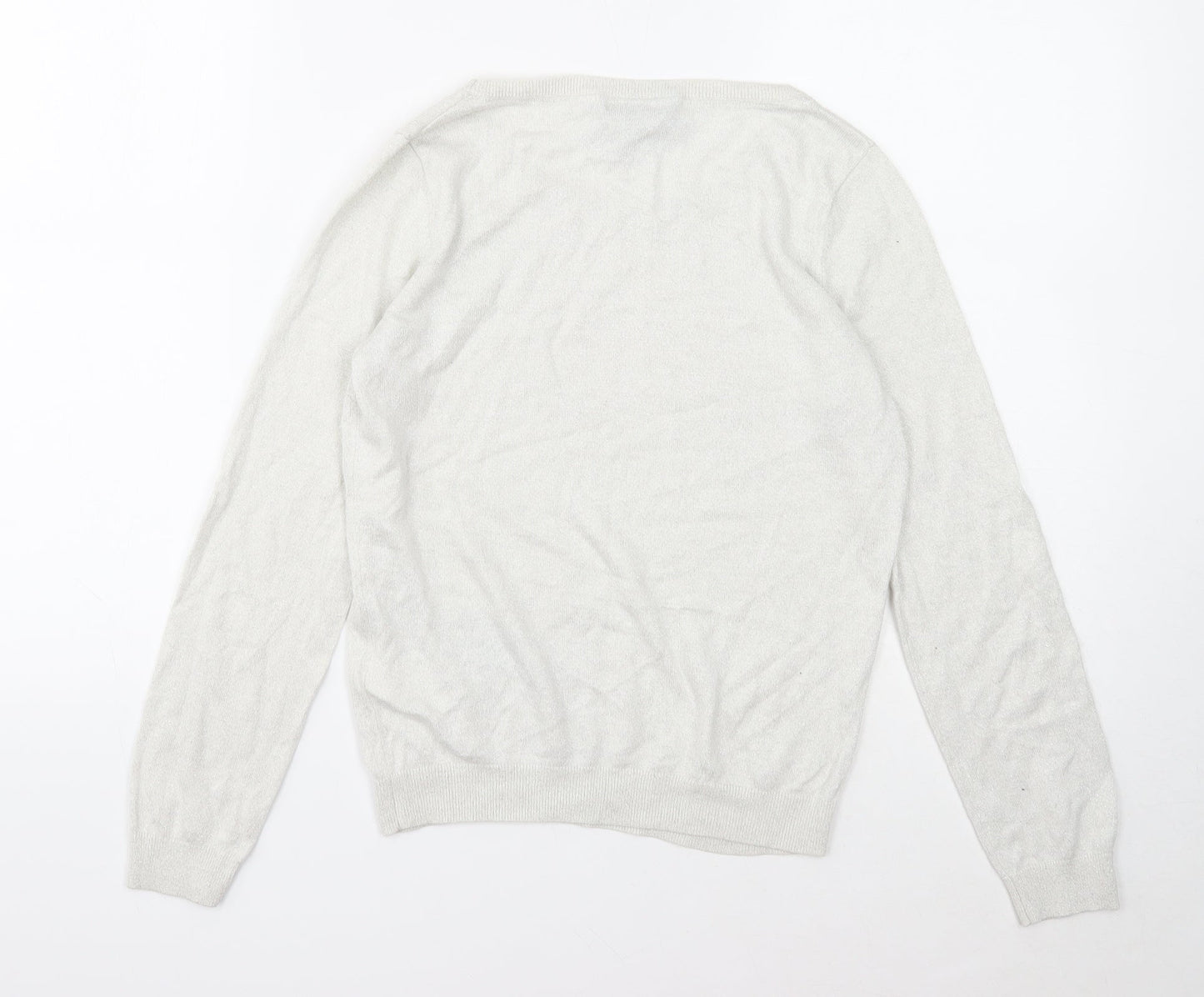 Womens UK Size M H&M Ivory Pullover Jumper