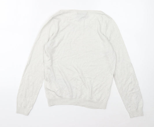 Womens UK Size M H&M Ivory Pullover Jumper