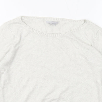 Womens UK Size M H&M Ivory Pullover Jumper