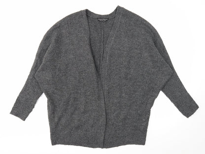 Dorothy Perkins Womens Grey V-Neck Acrylic Cardigan Jumper Size XS