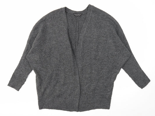 Dorothy Perkins Womens Grey V-Neck Acrylic Cardigan Jumper Size XS