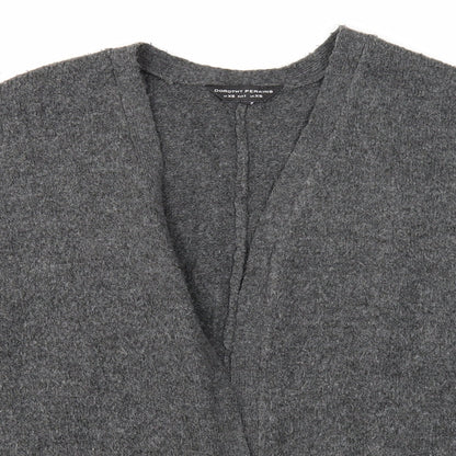 Dorothy Perkins Womens Grey V-Neck Acrylic Cardigan Jumper Size XS