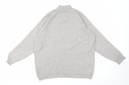 Primark Womens Grey High Neck Polyester Pullover Jumper Size 14