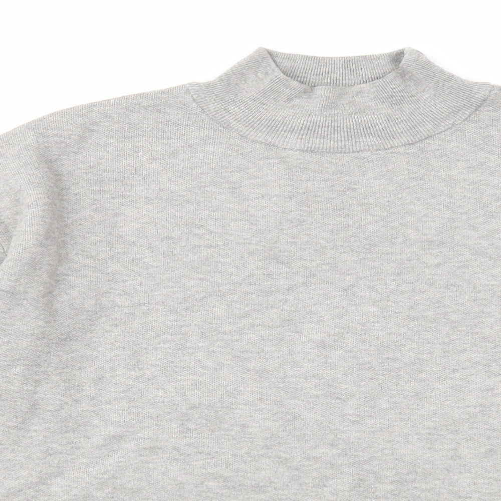 Primark Womens Grey High Neck Polyester Pullover Jumper Size 14