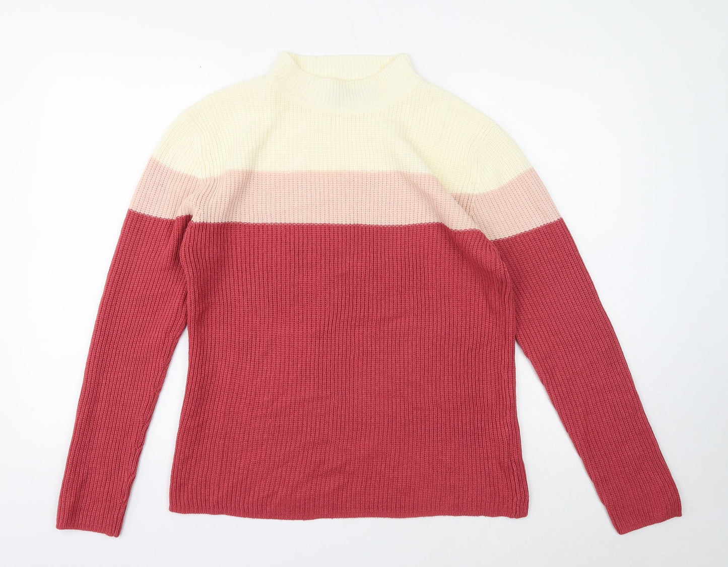 Womens UK Size M Pure & Natural Pink Pullover Jumper