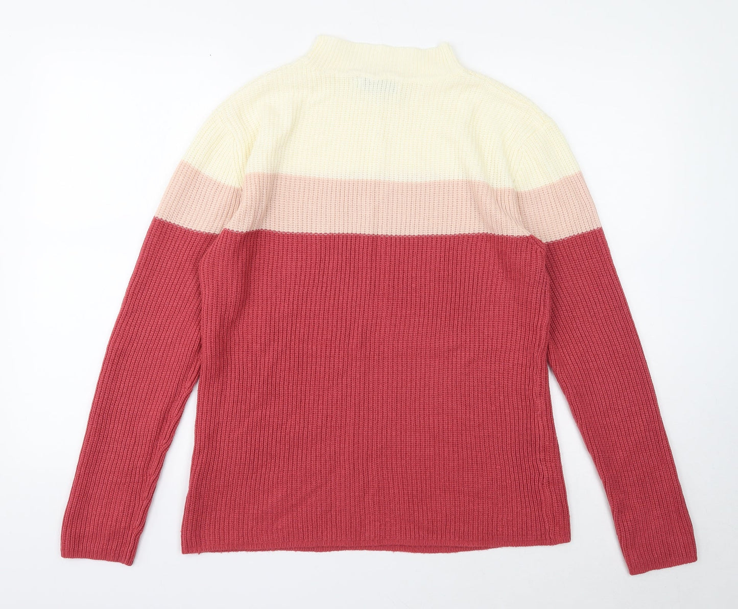Womens UK Size M Pure & Natural Pink Pullover Jumper
