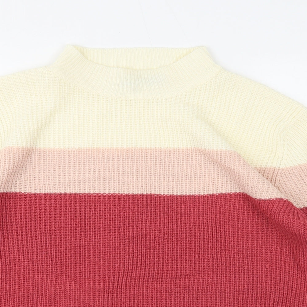 Womens UK Size M Pure & Natural Pink Pullover Jumper