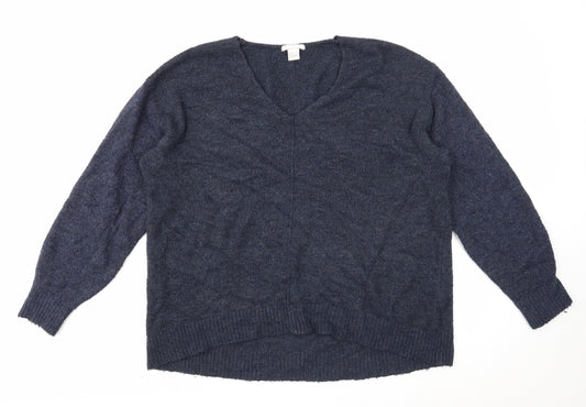 Womens UK Size S H&M Blue Pullover Jumper