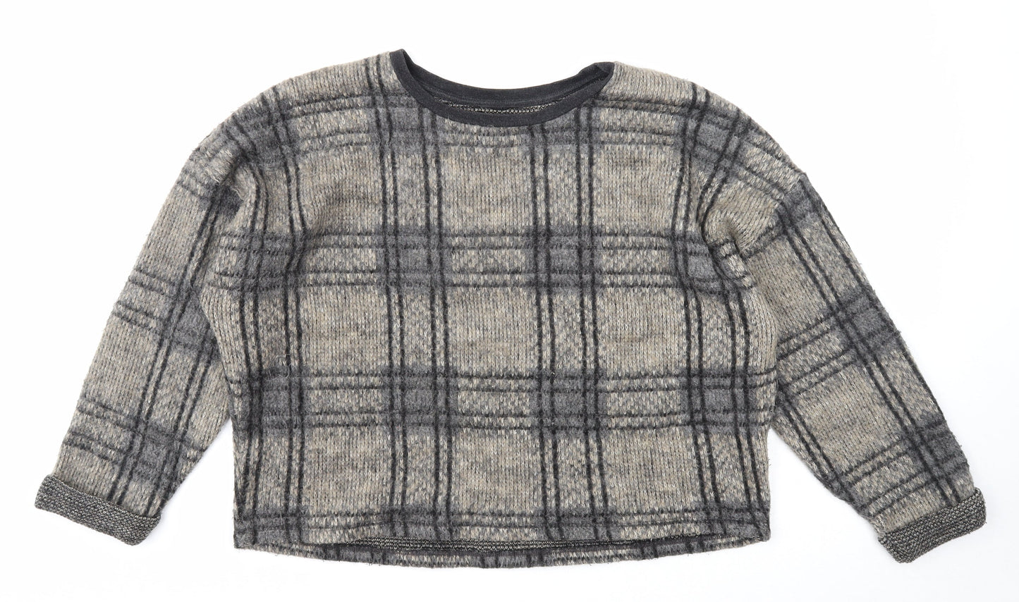 Womens UK Size 16 Topshop Grey Pullover Jumper
