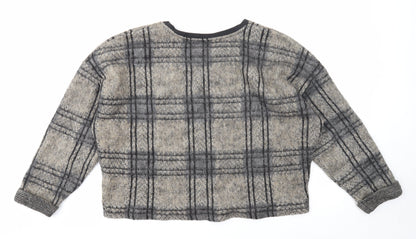 Womens UK Size 16 Topshop Grey Pullover Jumper
