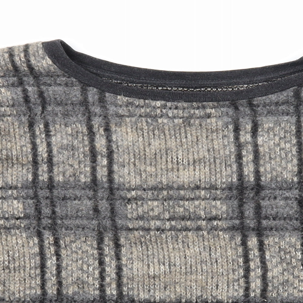 Womens UK Size 16 Topshop Grey Pullover Jumper