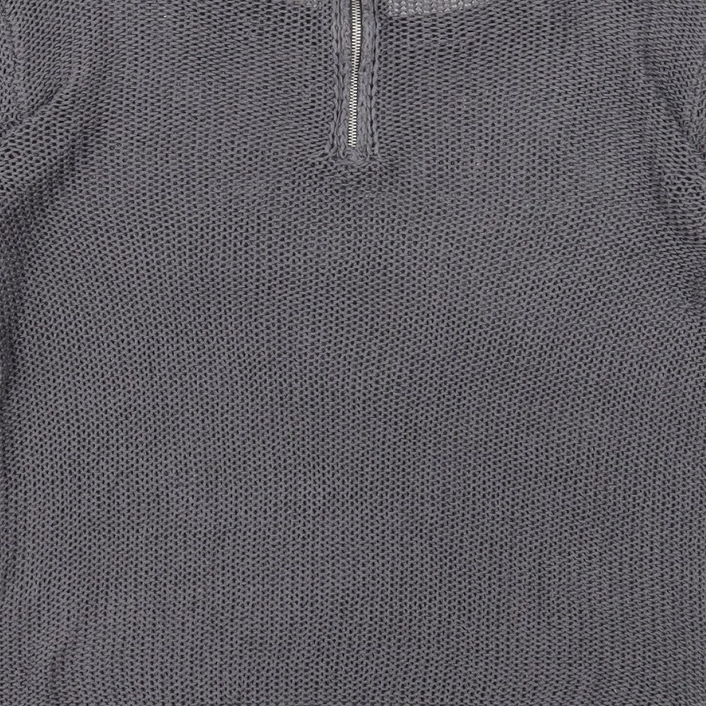 Womens UK Size XS Divided Grey Pullover Jumper